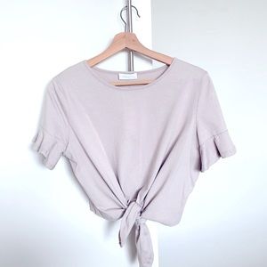 KOOKAI Tie Knot Crop Tee